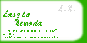 laszlo nemoda business card